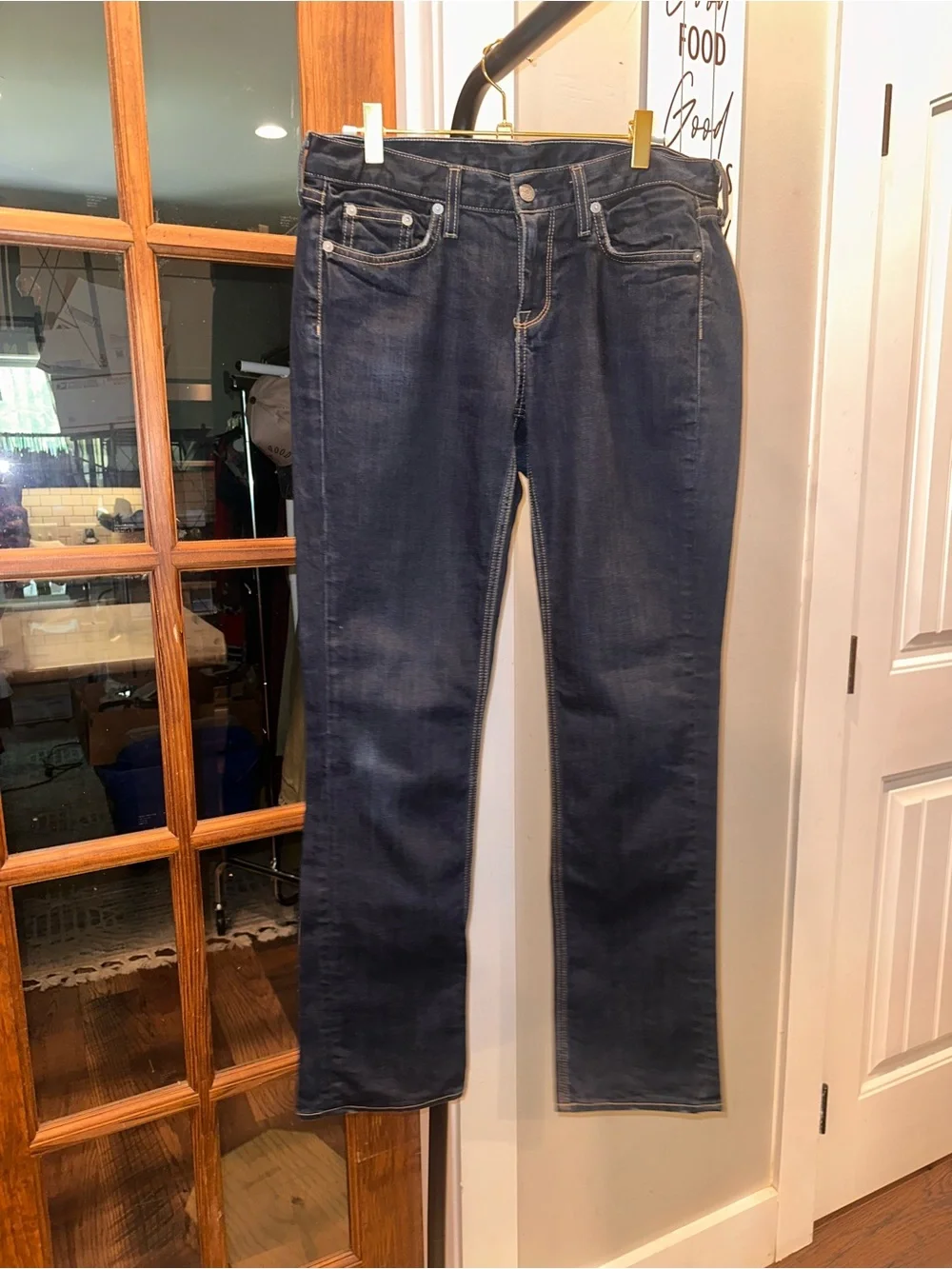 J Crew Matchstick Size 29S Dark Wash Straight Leg‎ Jeans